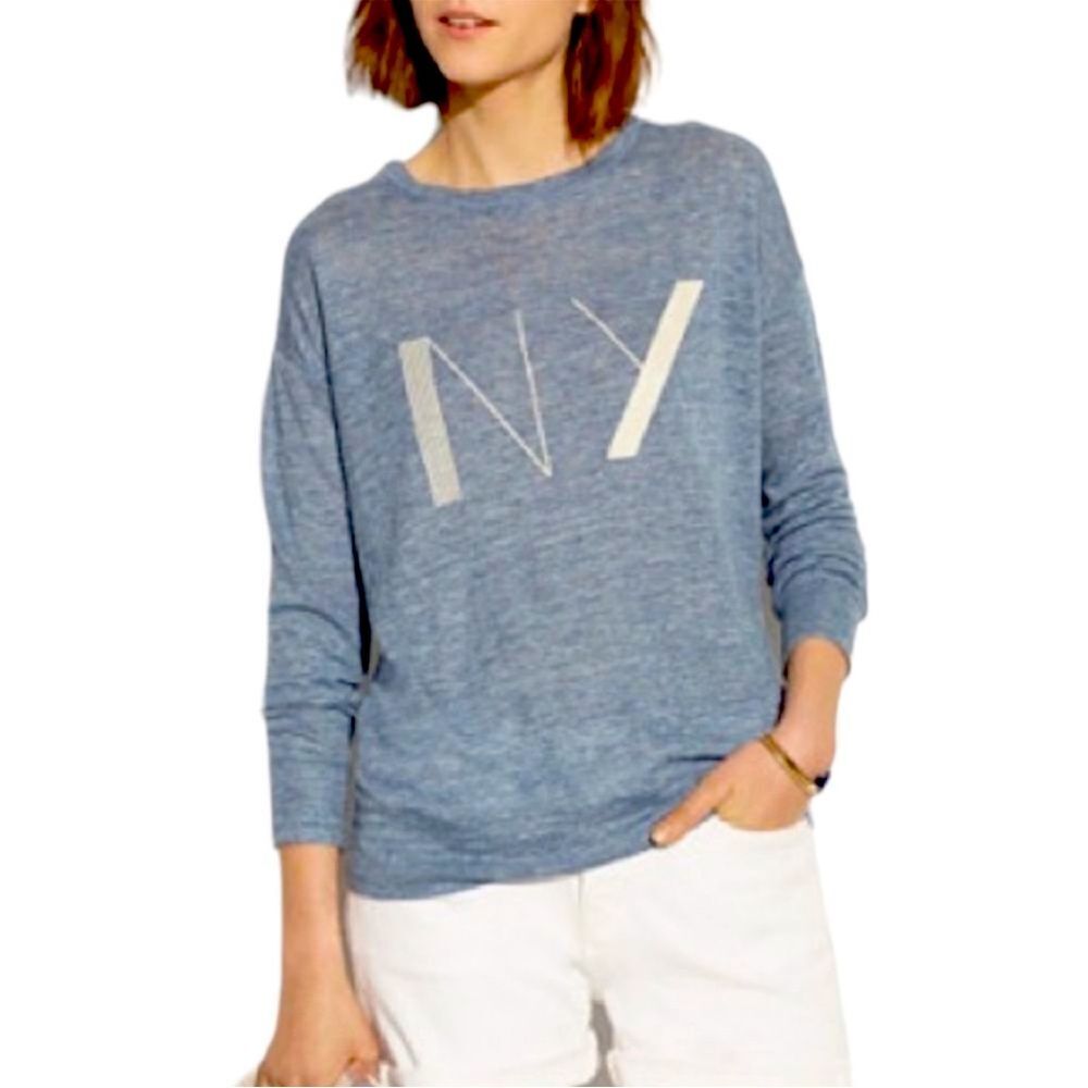 MADEWELL New York Linen Loose Fit Lightweight Top S